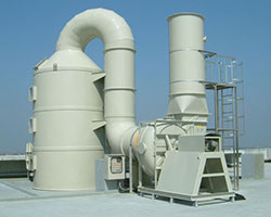 實（shí）驗室排風使用frp玻璃鋼風機（jī）圖