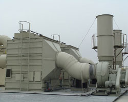 PCB線（xiàn）路板廠使用frp玻璃鋼風機圖